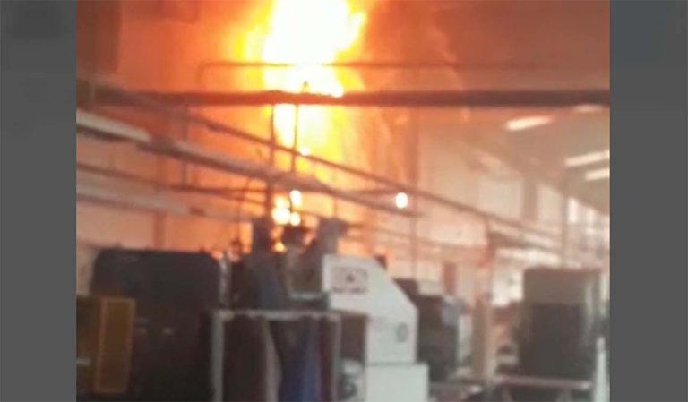 Vídeo do incêndio na Calçados Beira Rio nesta tarde de segunda (17) impressiona!