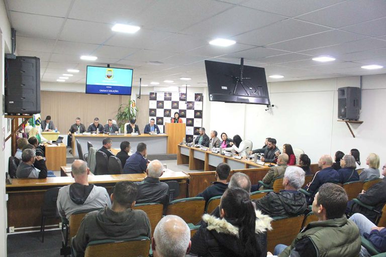 Câmara realiza Audiência Pública sobre os Alagamentos em Sapiranga e Comunidade lotou o Plenário da Câmara